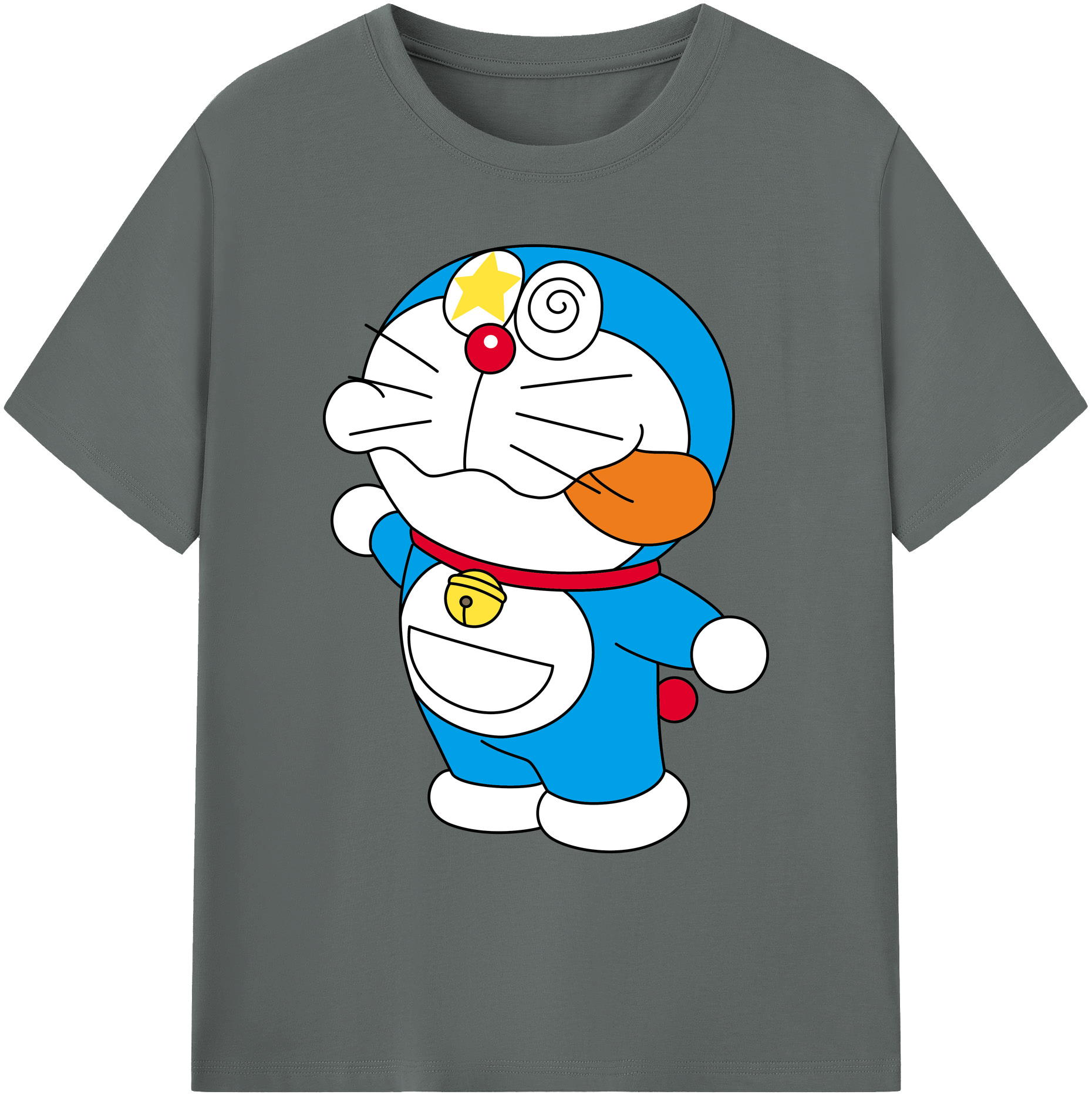 （画像用） ドラえもん Doraemon 綿100％ メンズ半袖Tシャツ｜肌触りやわらか＆通気性